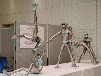 安曇野市総合芸術展に河童を展示