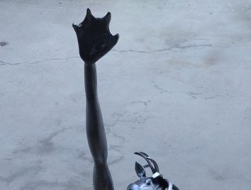 キュウリを盗りにいく河童が出来ました